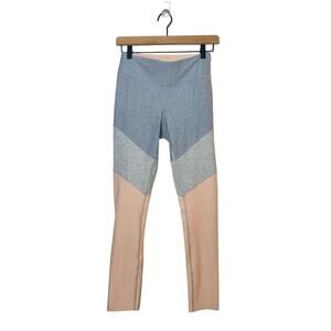 Outdoor Voices 7/8 Springs Leggings Womens Size Small Blue Gray Peach Activewear